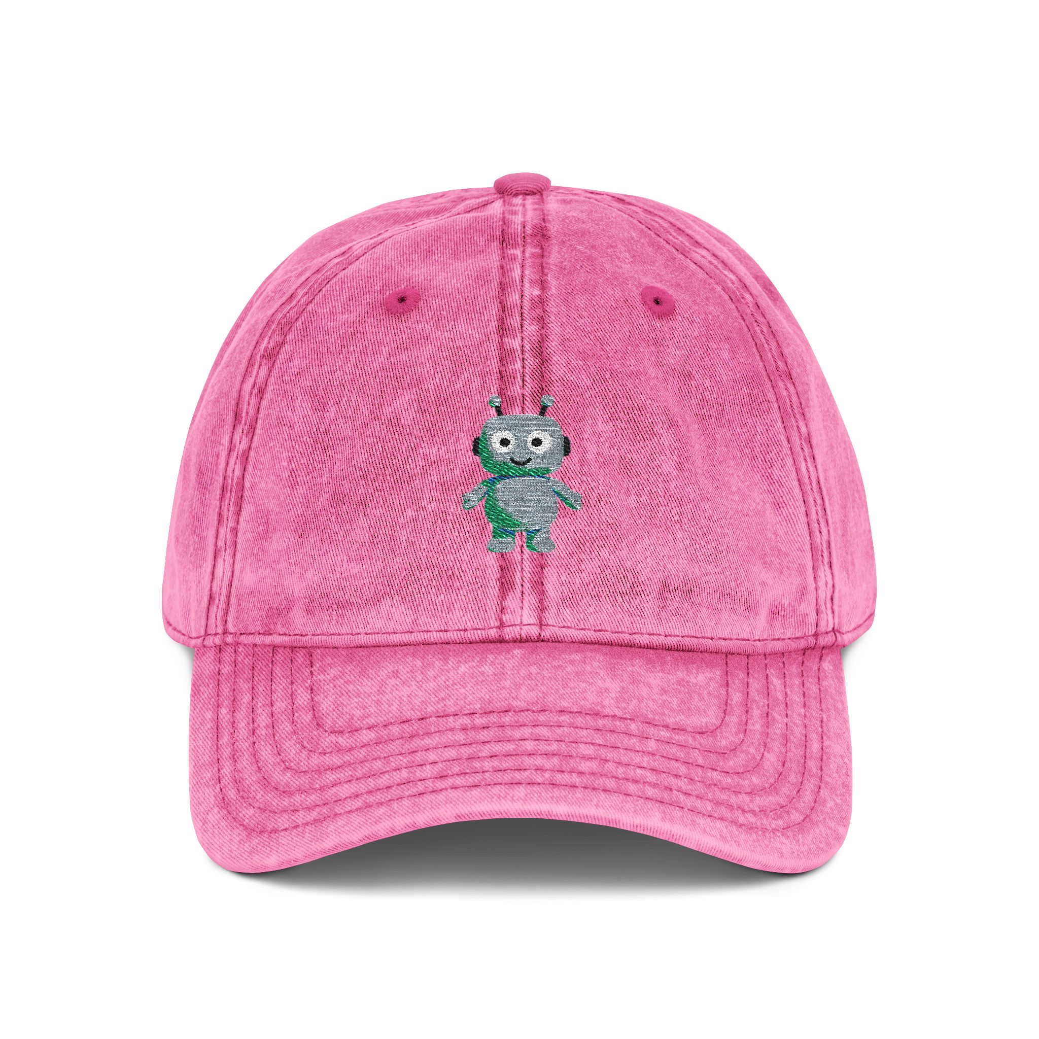 Human-N-Loop Vintage Cap (Embroidery) – Teal Bot - Image 17