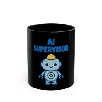 Human-N-Loop Black Mug – AI Supervisor