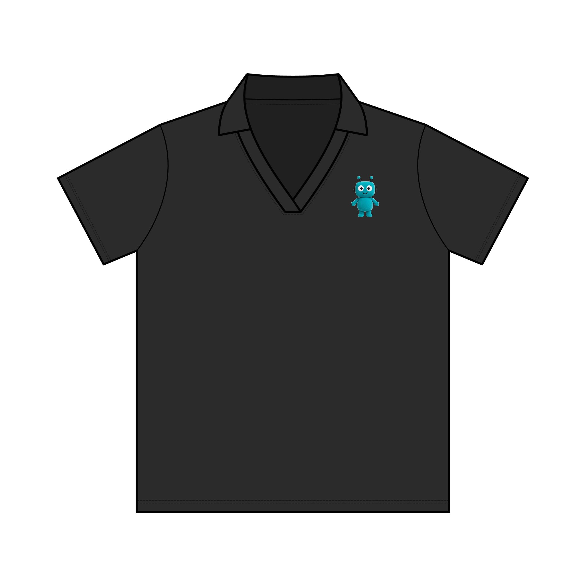 Human-N-Loop Women's Resolve CVC Performance Polo – Teal Bot - Image 5