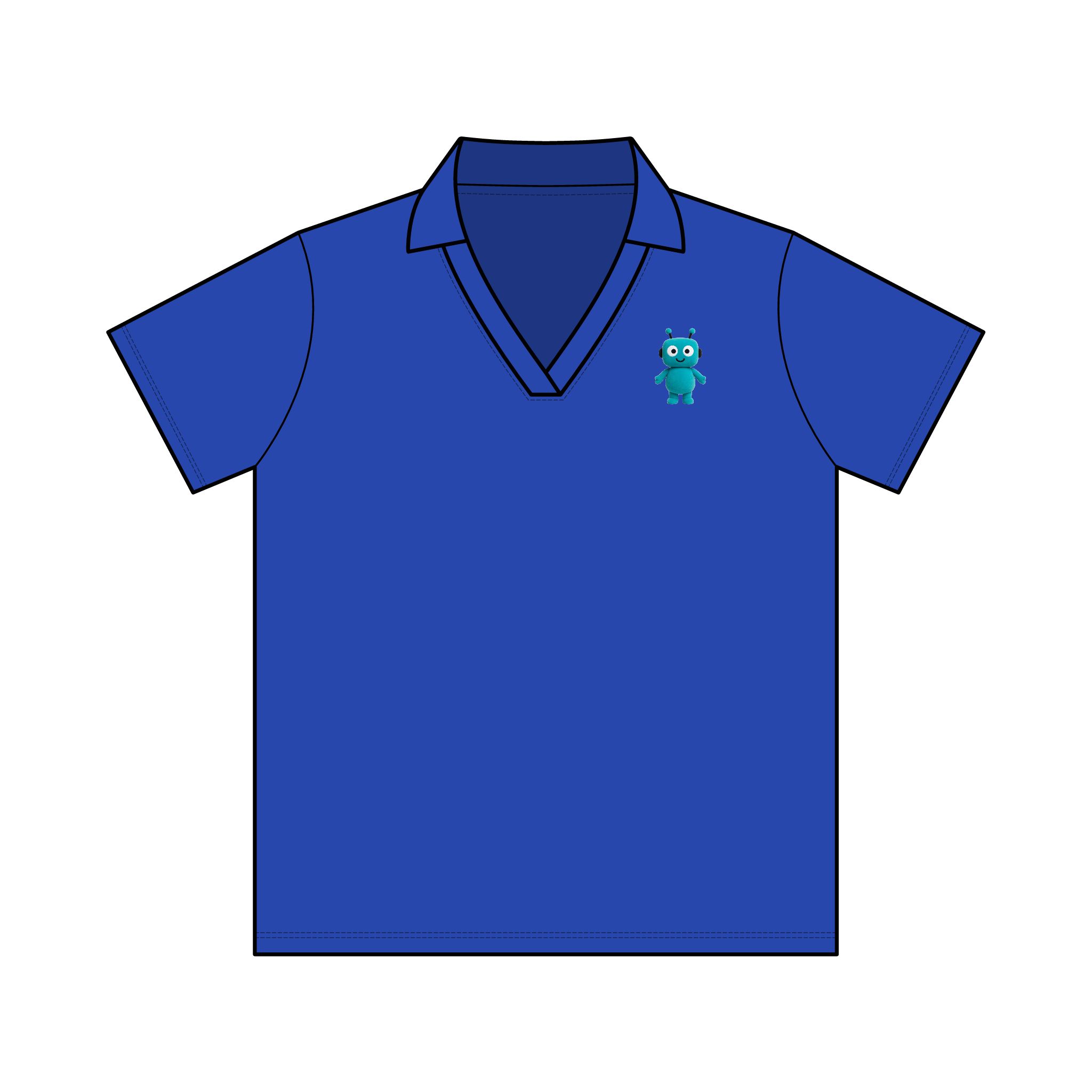 Human-N-Loop Women's Resolve CVC Performance Polo – Teal Bot - Image 41