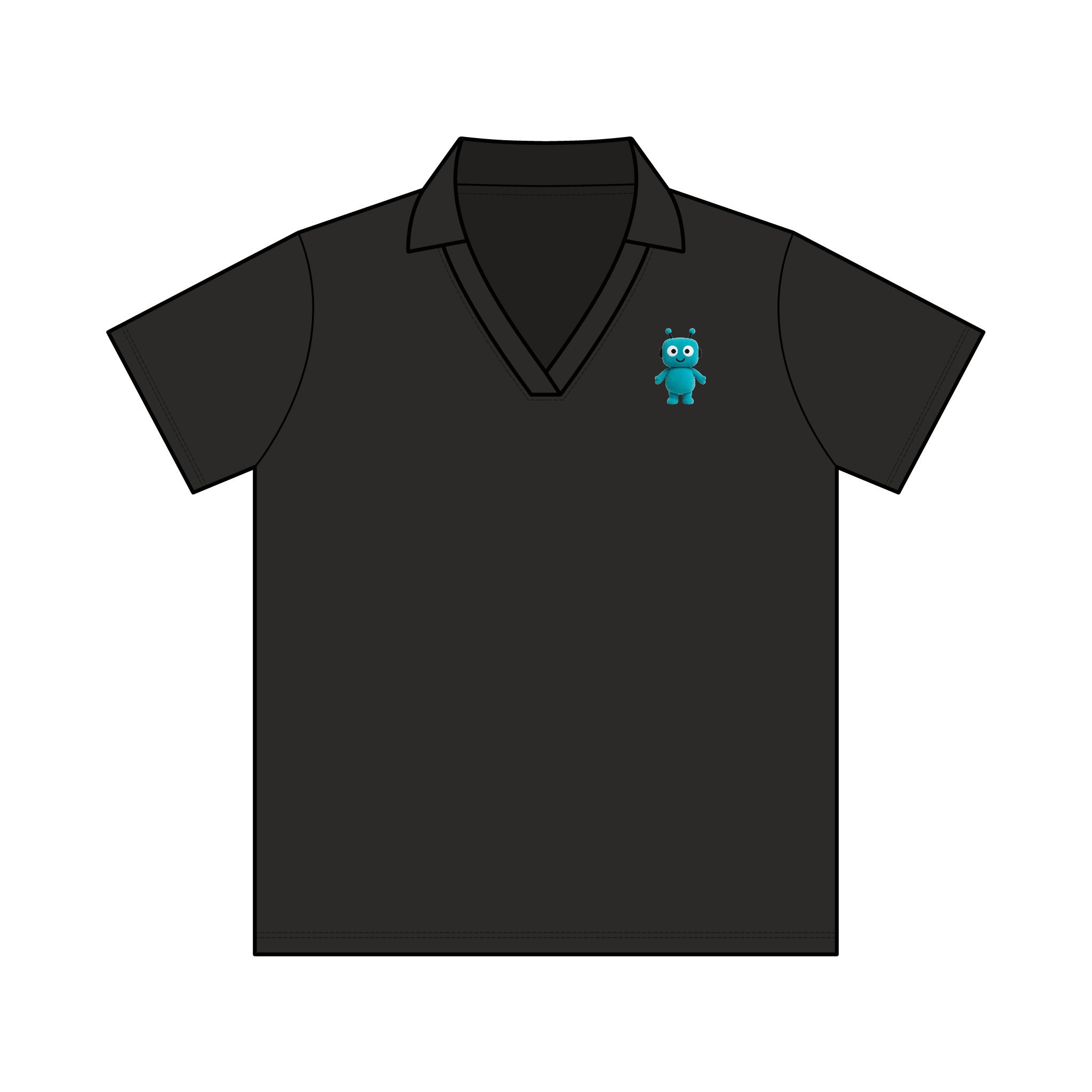 Human-N-Loop Women's Resolve CVC Performance Polo – Teal Bot - Image 13