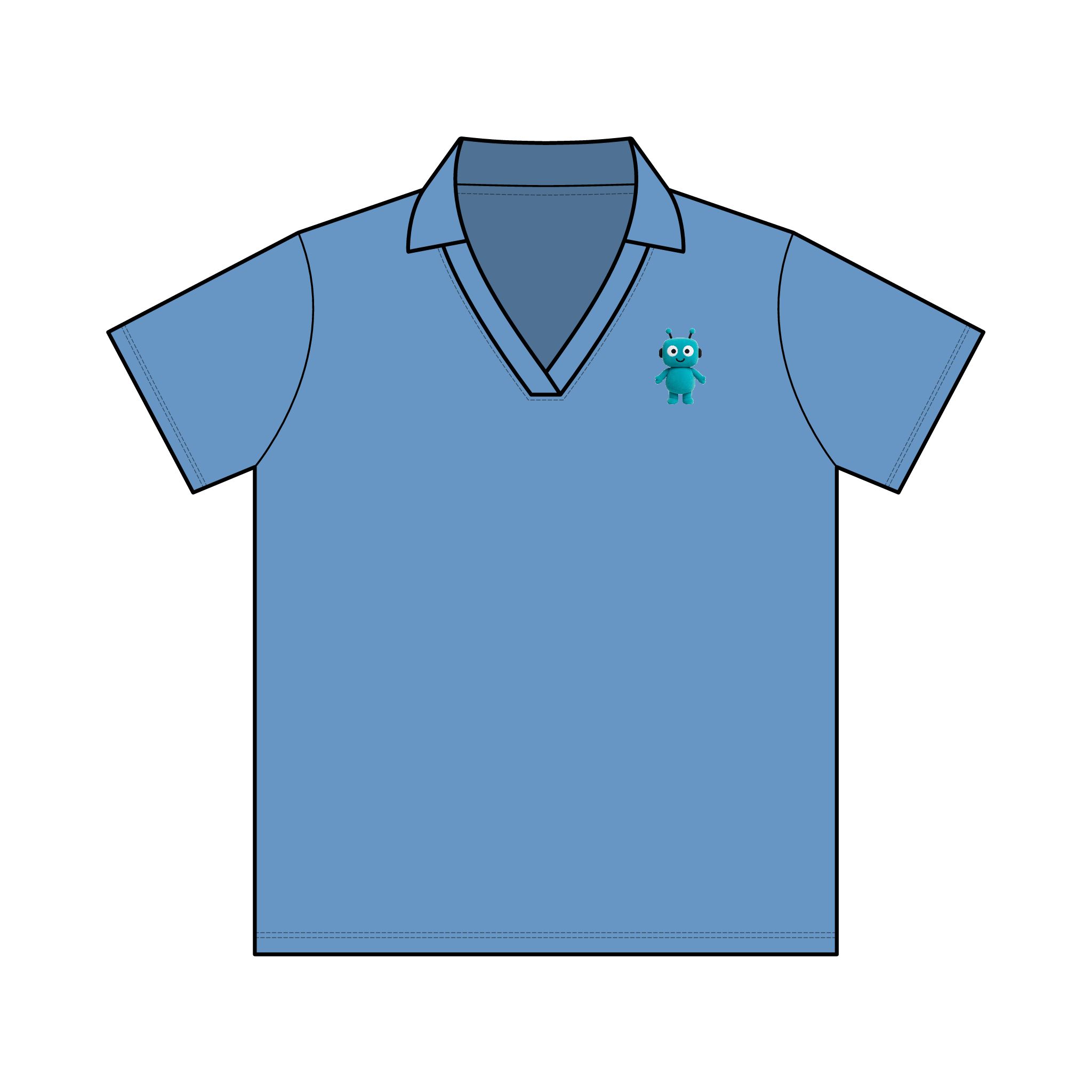 Human-N-Loop Women's Resolve CVC Performance Polo – Teal Bot - Image 25