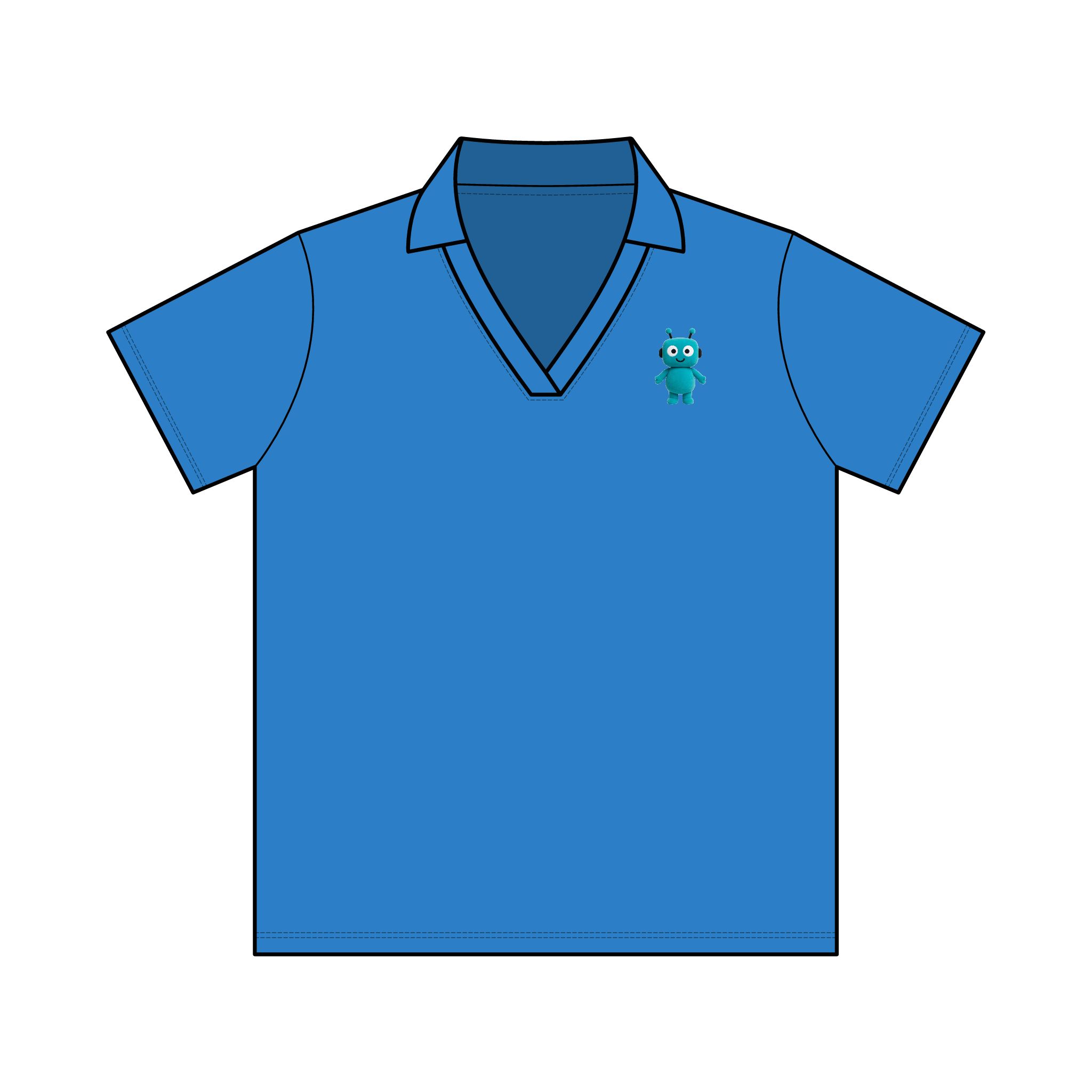 Human-N-Loop Women's Resolve CVC Performance Polo – Teal Bot - Image 29