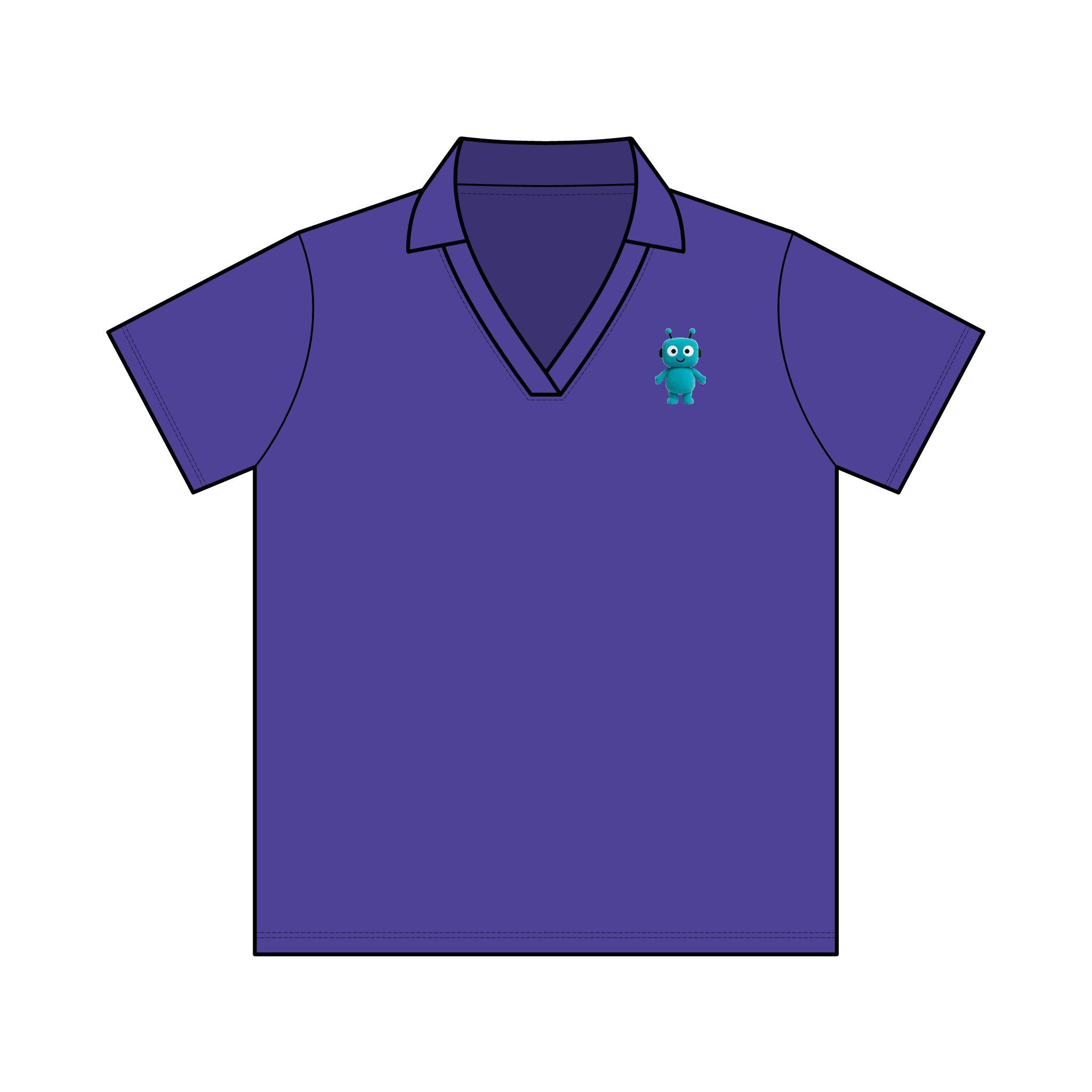 Human-N-Loop Women's Resolve CVC Performance Polo – Teal Bot - Image 37