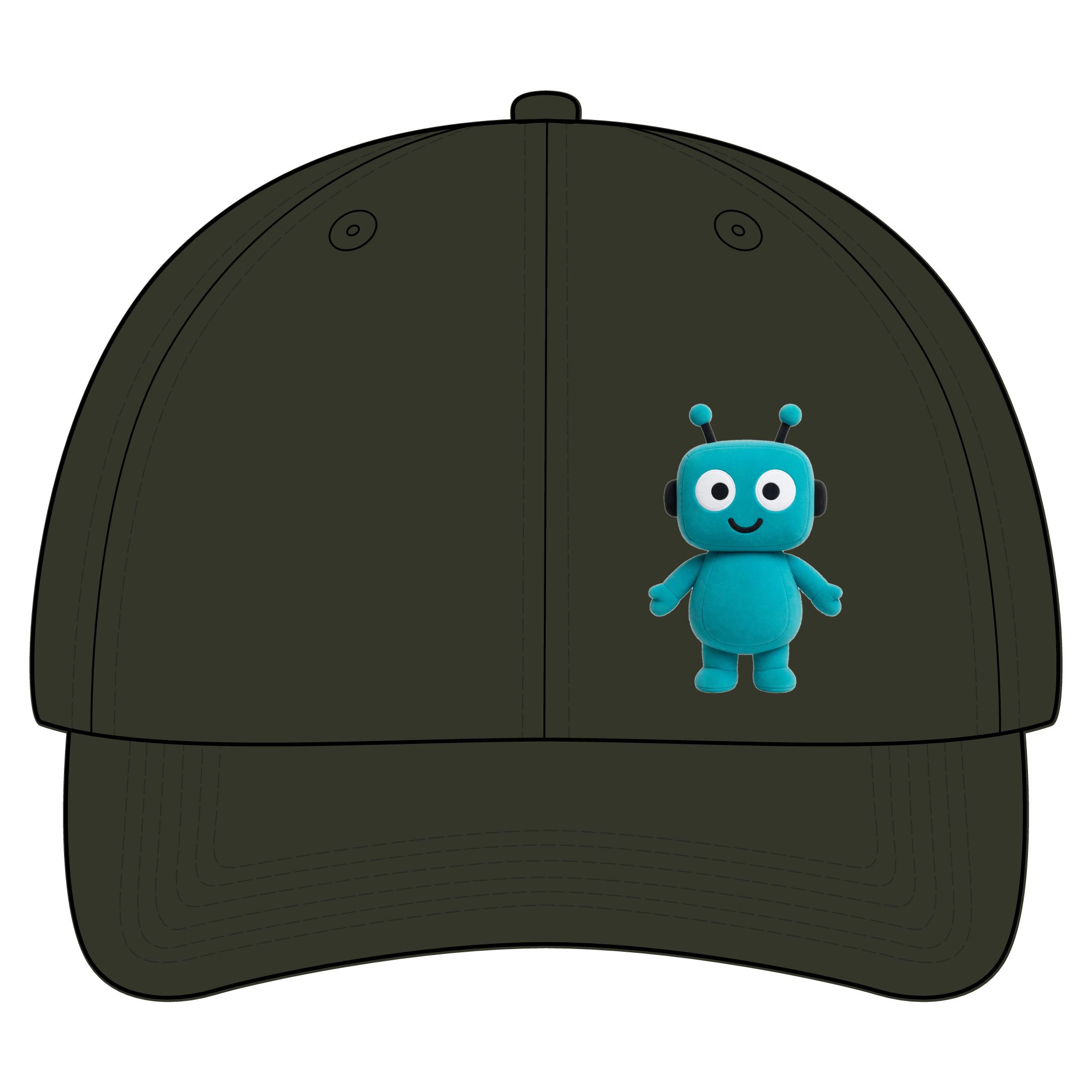 Human-N-Loop Camouflage Cap – Teal Bot - Image 4