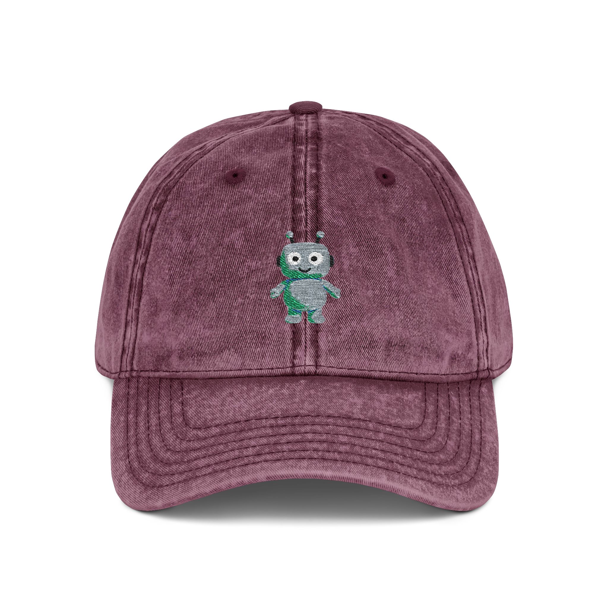 Human-N-Loop Vintage Cap (Embroidery) – Teal Bot - Image 21