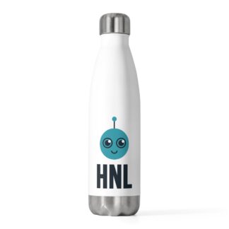 Human-N-Loop Water Bottle – Robot Face