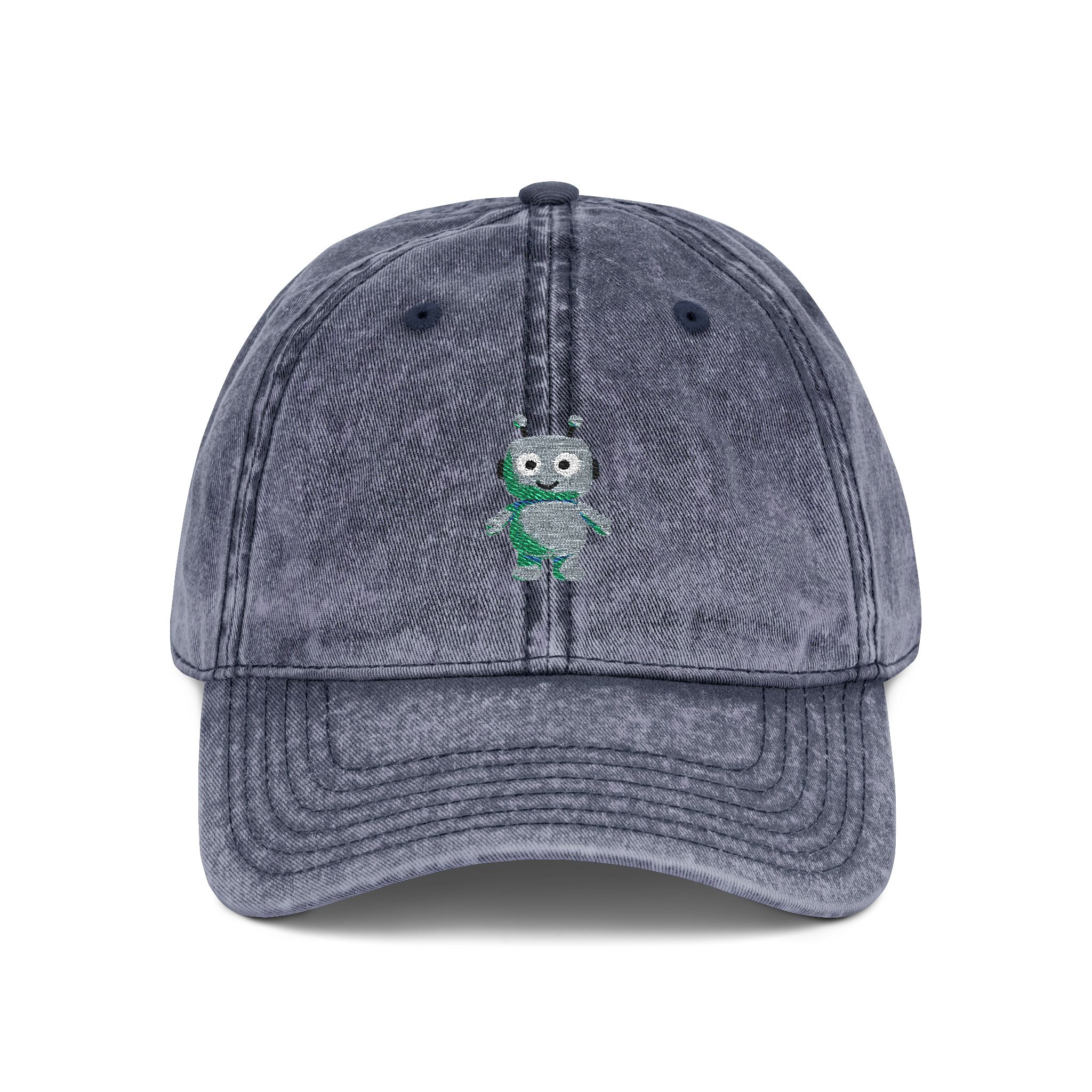 Human-N-Loop Vintage Cap (Embroidery) – Teal Bot - Image 13