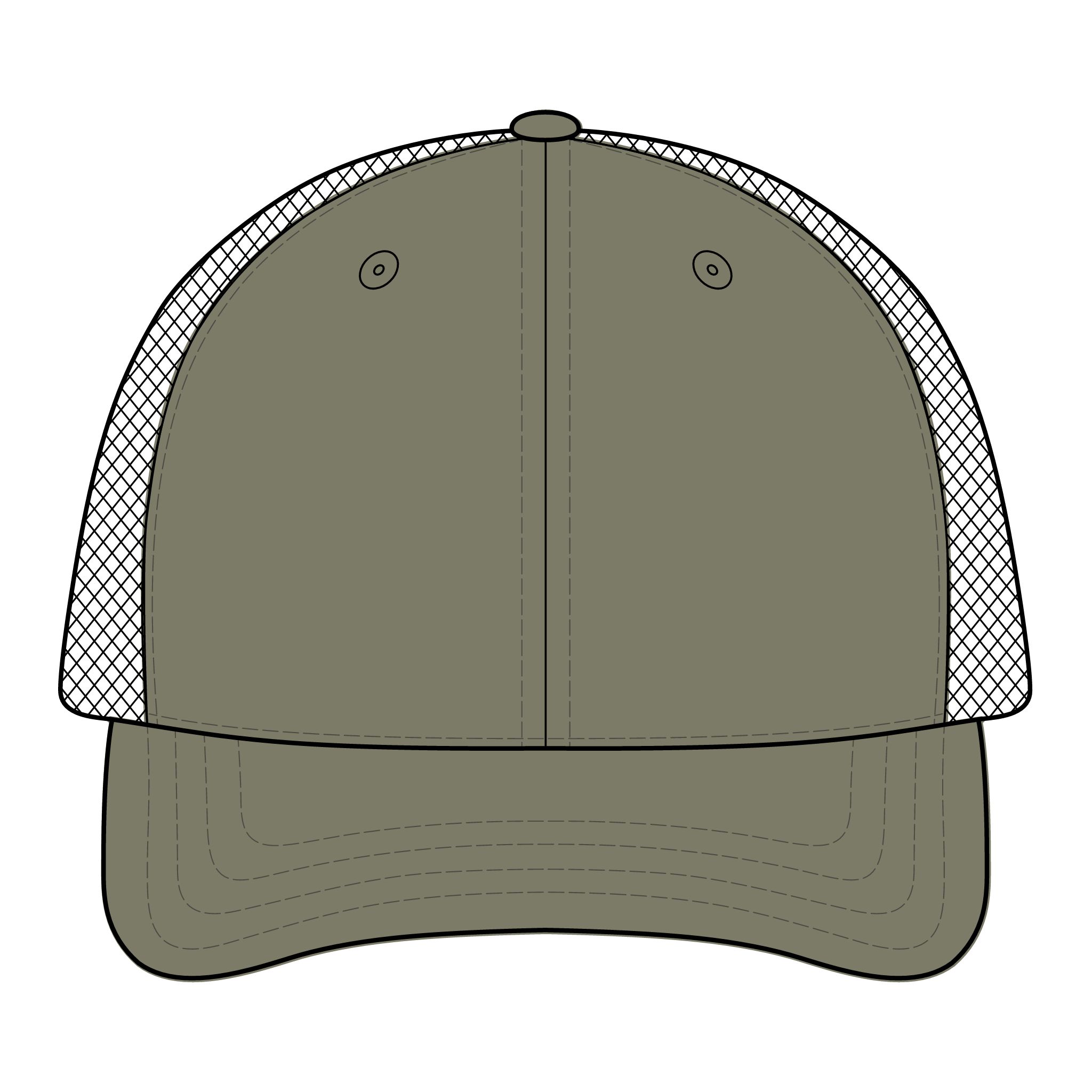 Human-N-Loop Digi Camo Snapback Trucker Cap – Teal Bot - Image 3