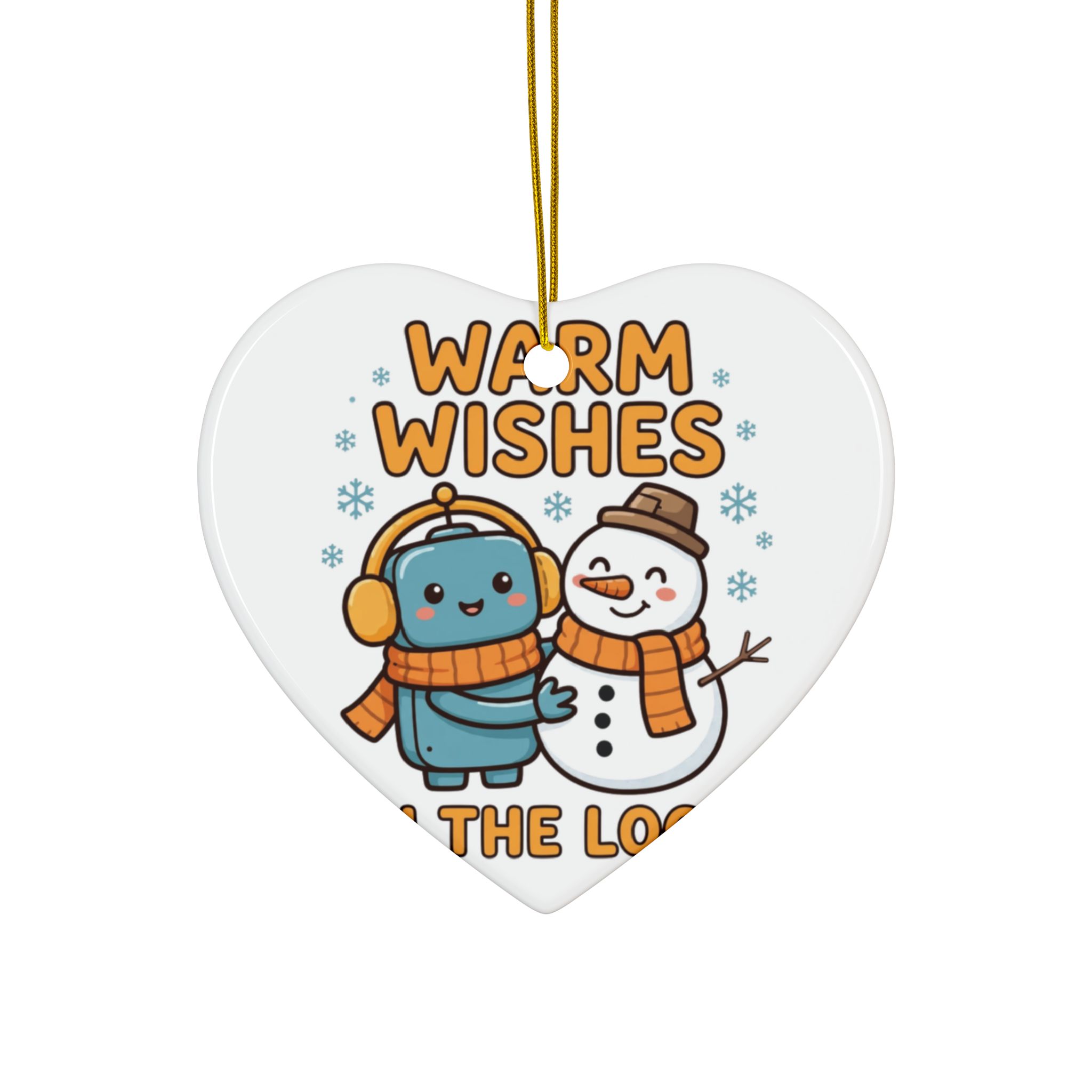 Human-N-Loop Ceramic Ornaments, 2-Sided – Snow Buddy - Image 17