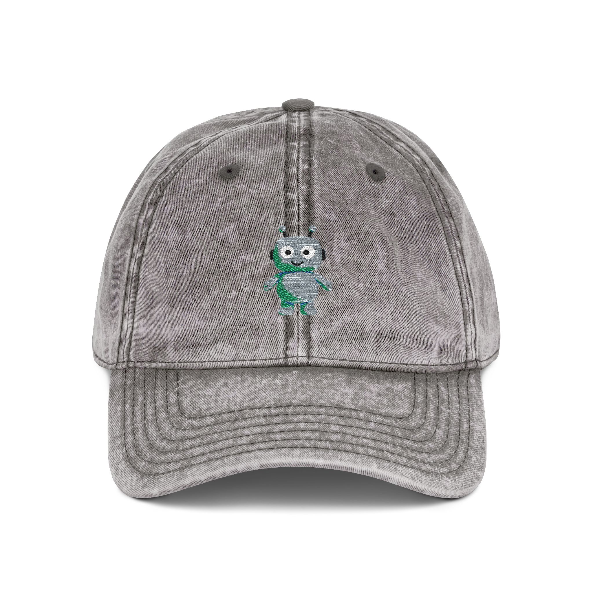 Human-N-Loop Vintage Cap (Embroidery) – Teal Bot - Image 5