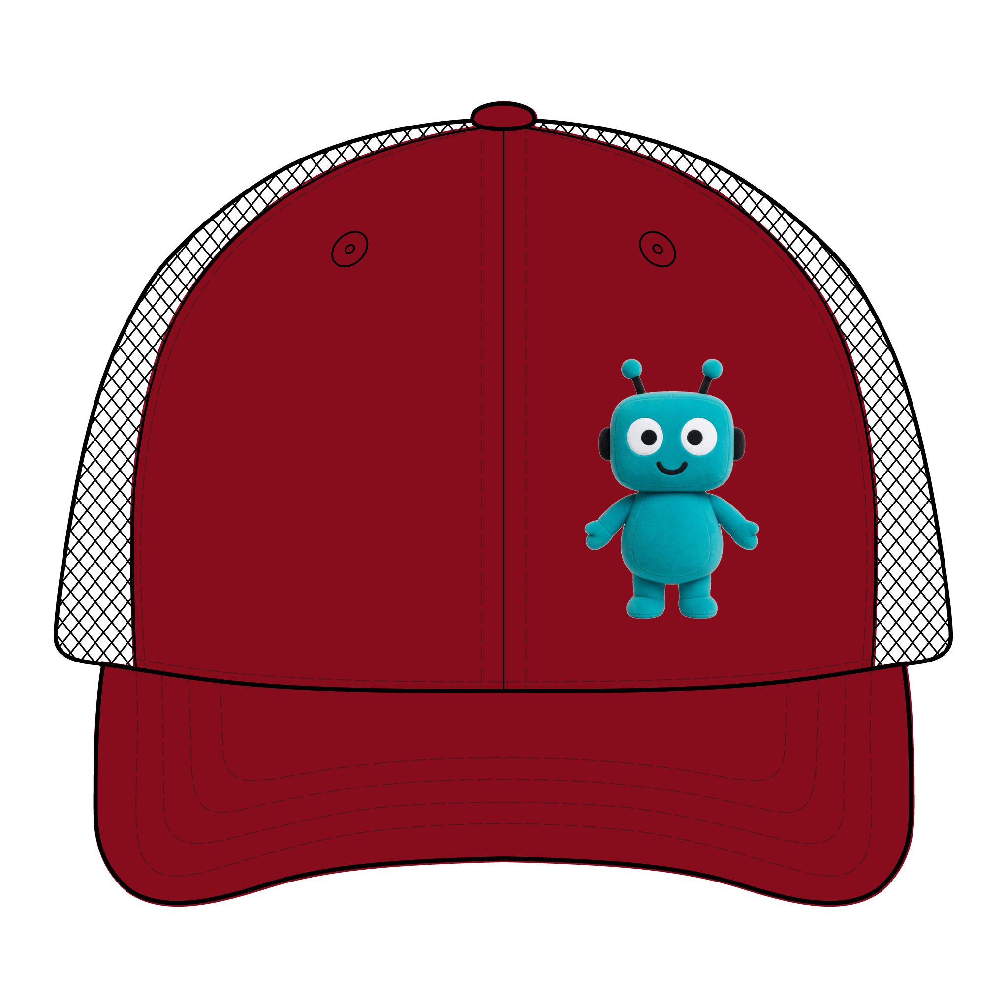 Human-N-Loop Digi Camo Snapback Trucker Cap – Teal Bot - Image 13
