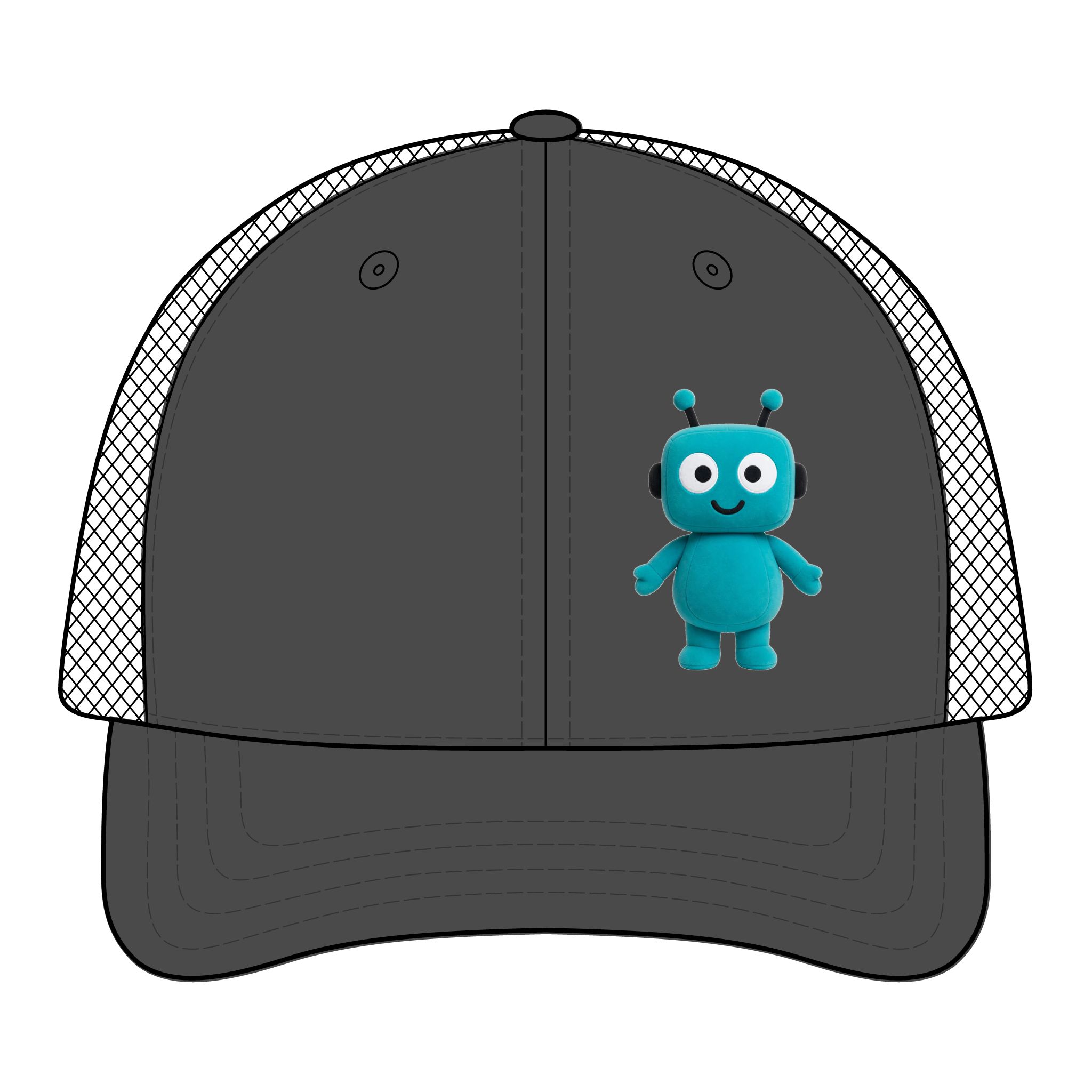 Human-N-Loop Digi Camo Snapback Trucker Cap – Teal Bot