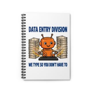 Human-N-Loop Spiral Notebook – Data Entry Division