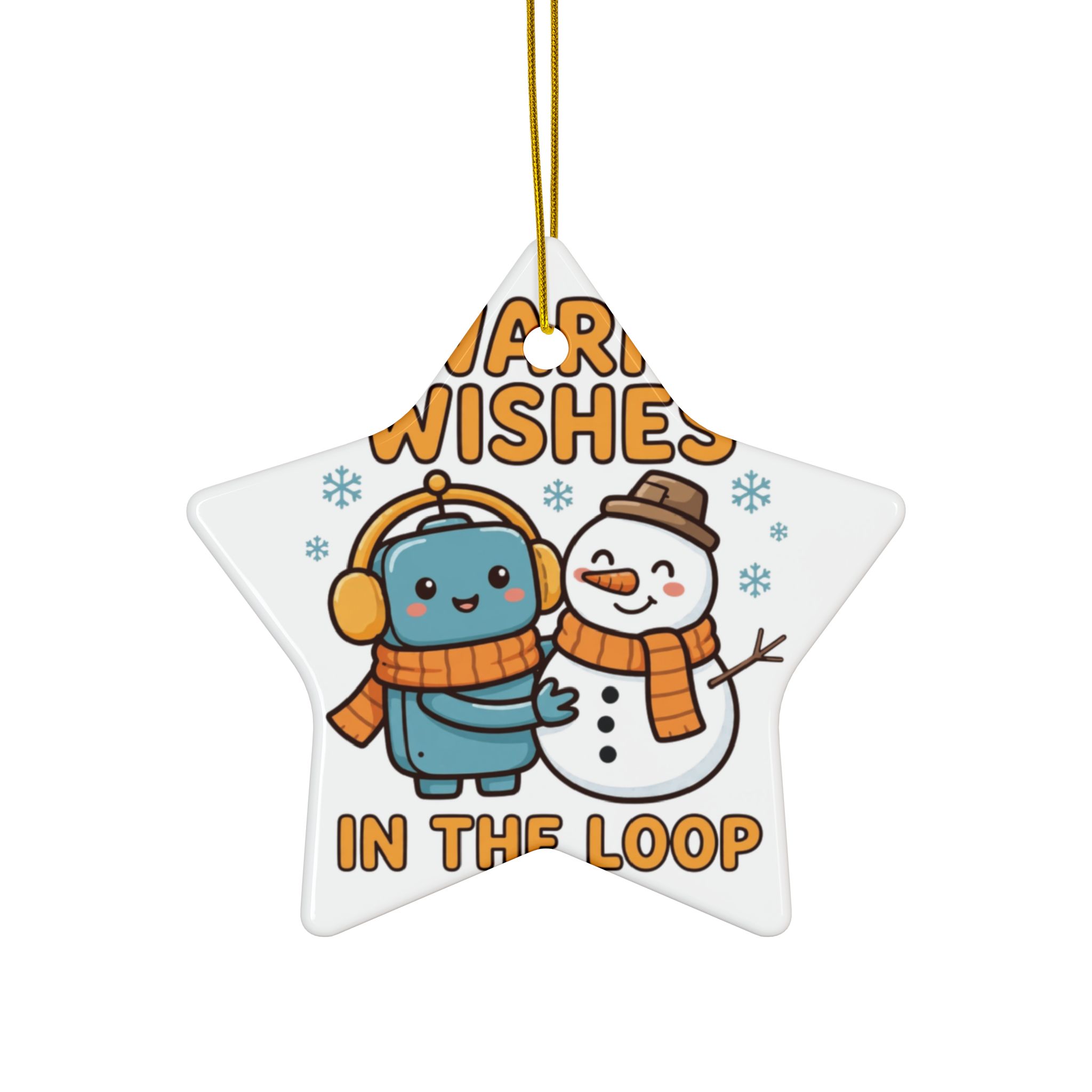 Human-N-Loop Ceramic Ornaments, 2-Sided – Snow Buddy - Image 33