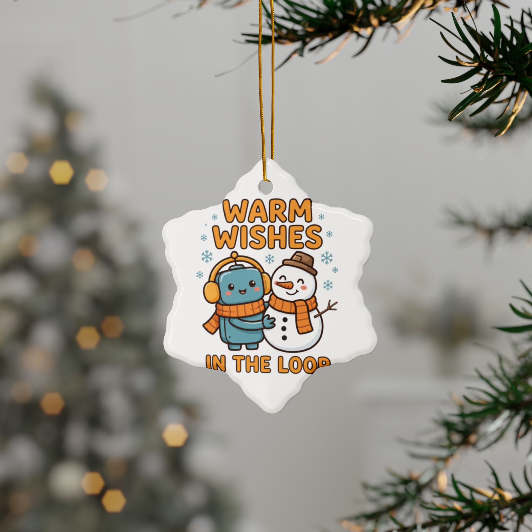 Human-N-Loop Ceramic Ornaments, 2-Sided – Snow Buddy - Image 64