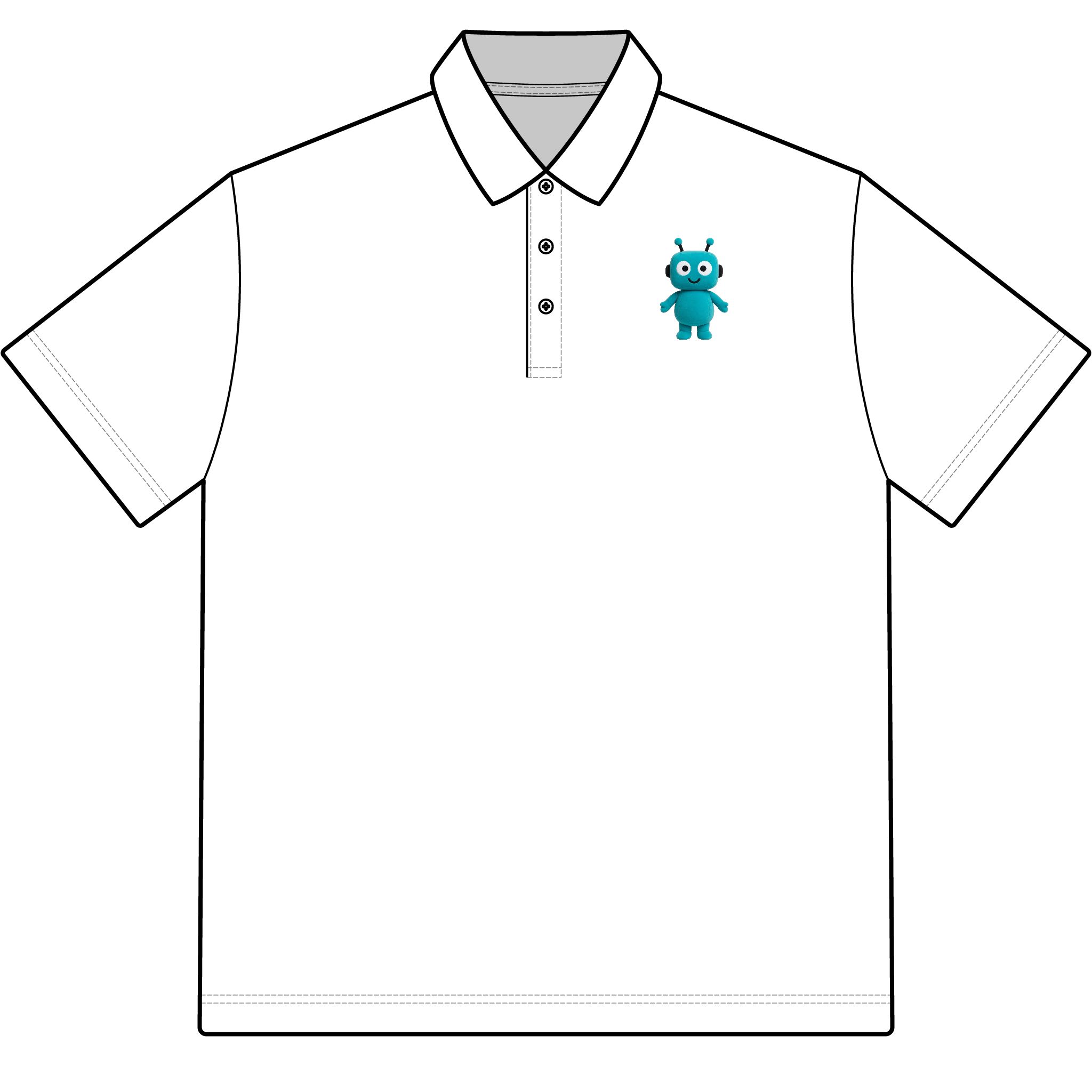 Human-N-Loop Men's Raleigh Stretch Polo – Teal Bot
