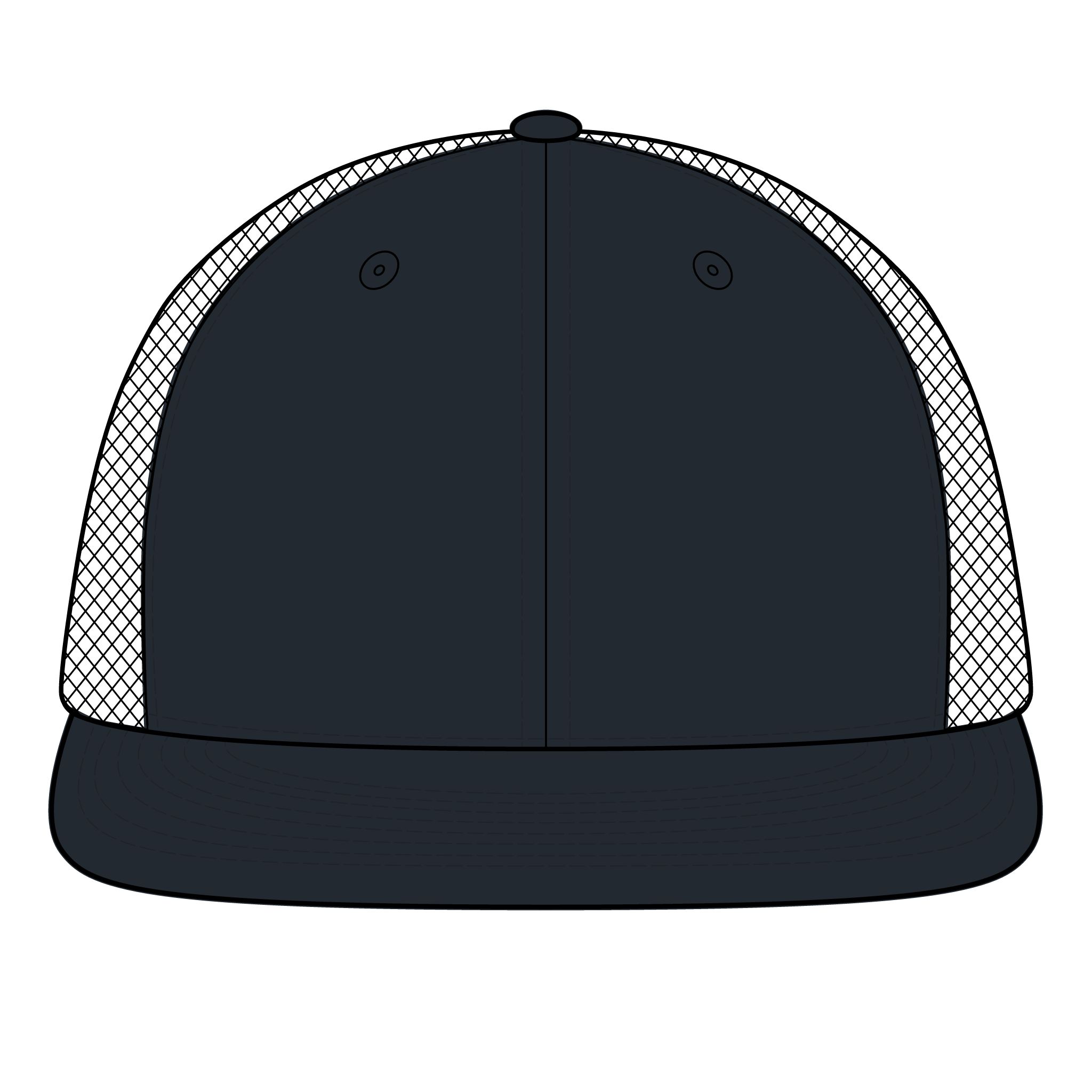 Human-N-Loop Snapback Flat Bill Trucker Cap – Teal Bot - Image 6