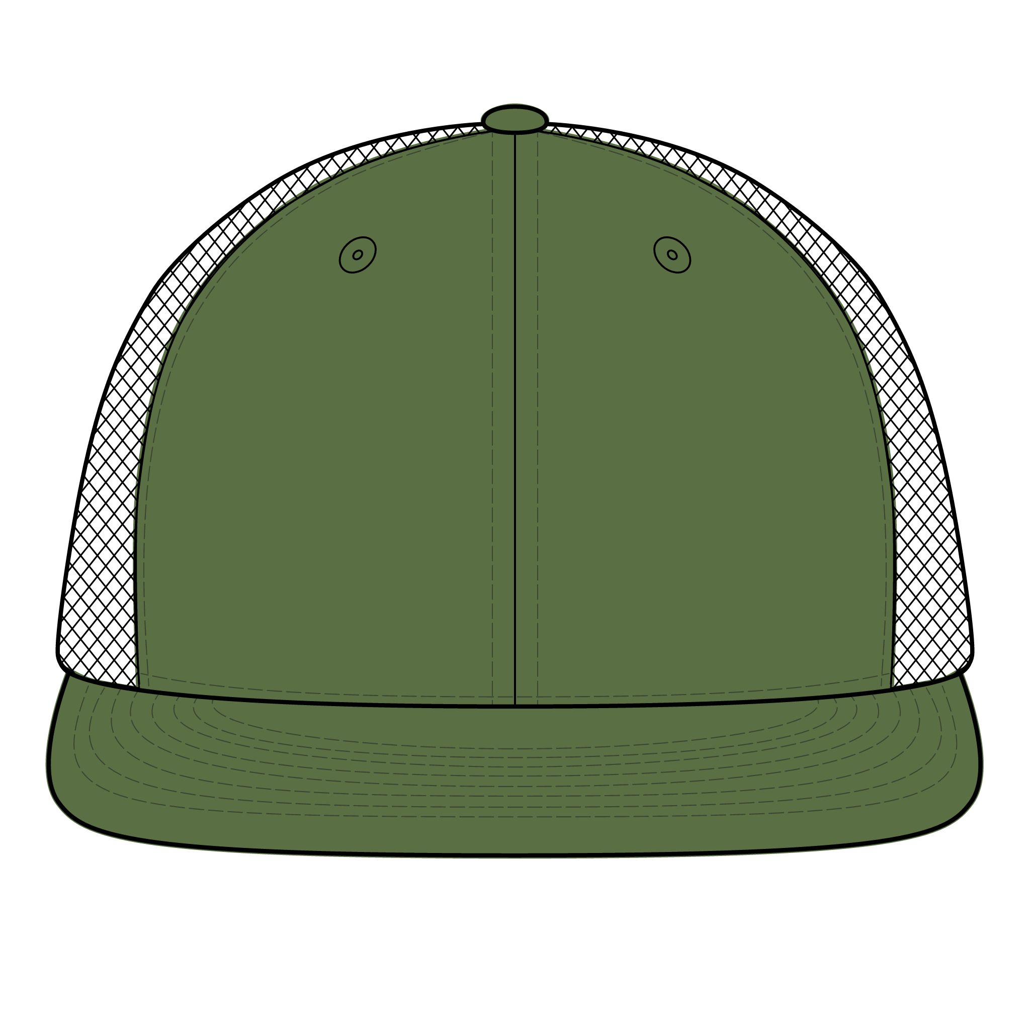 Human-N-Loop Snapback Flat Bill Trucker Cap – Teal Bot - Image 12
