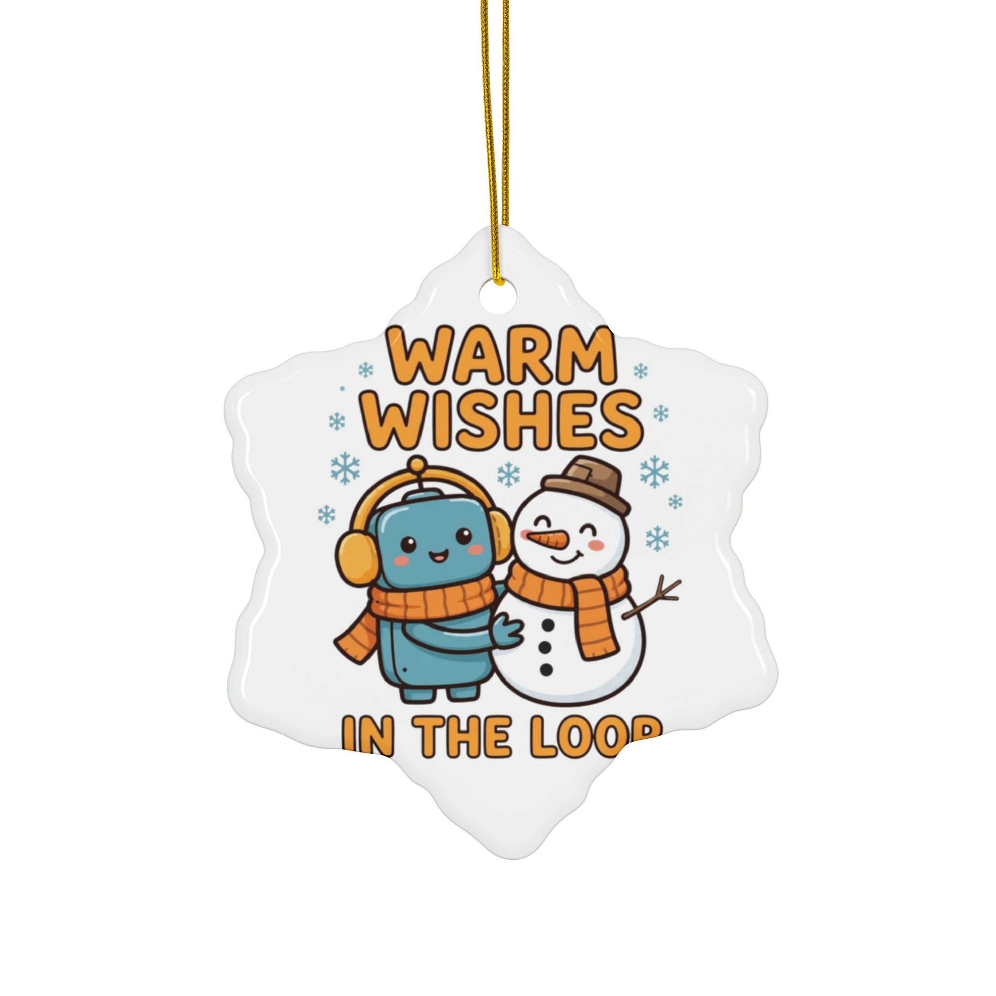 Human-N-Loop Ceramic Ornaments, 2-Sided – Snow Buddy - Image 57
