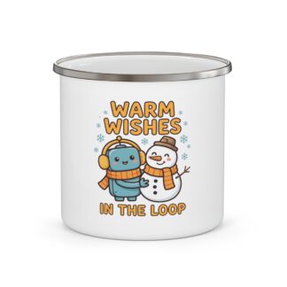 Human-N-Loop Enamel Camp Mug – Snow Buddy