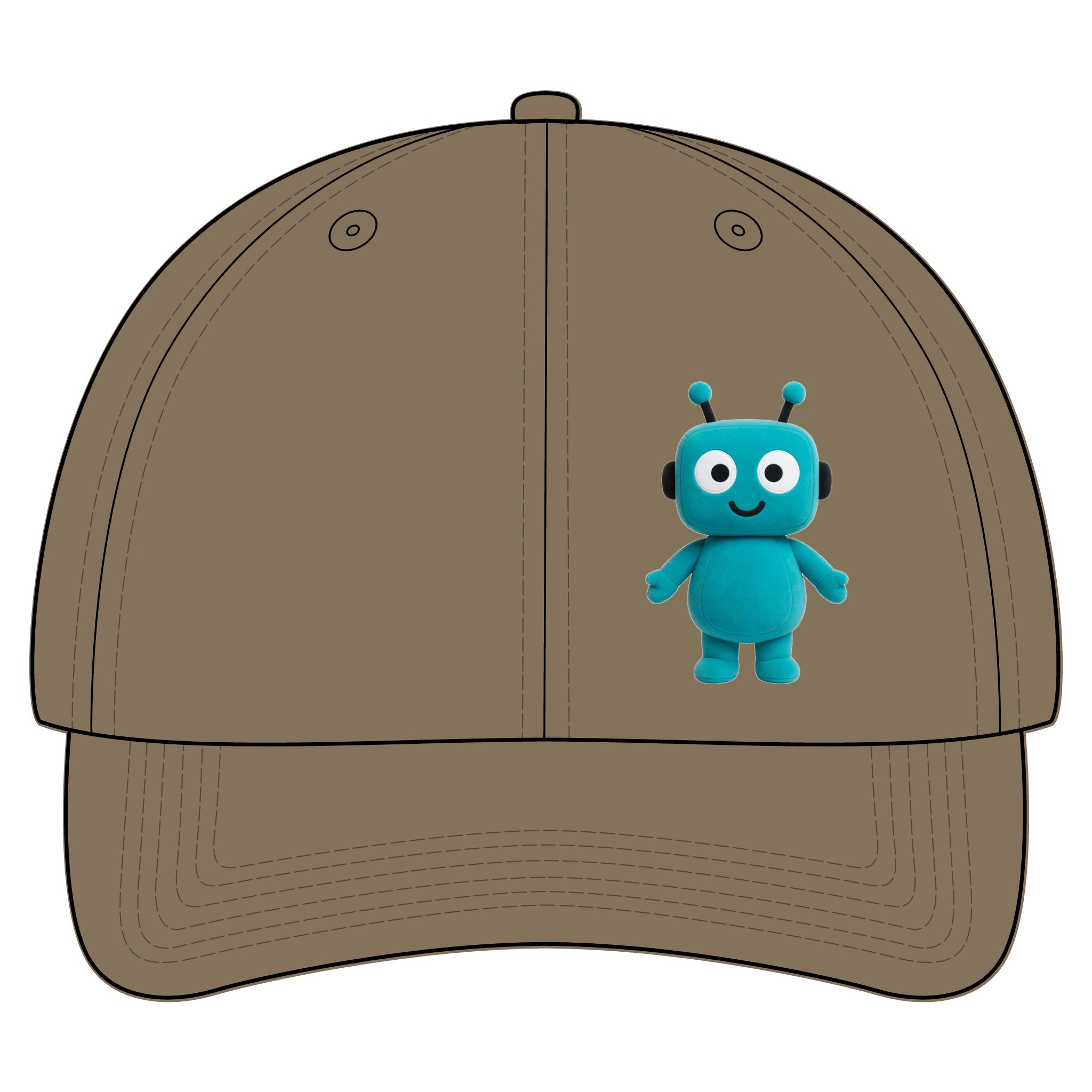 Human-N-Loop Americana Contrast Stitch Cap – Teal Bot