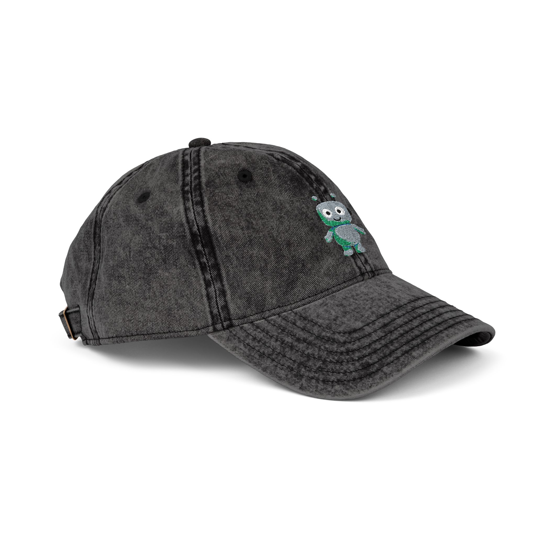 Human-N-Loop Vintage Cap (Embroidery) – Teal Bot - Image 10