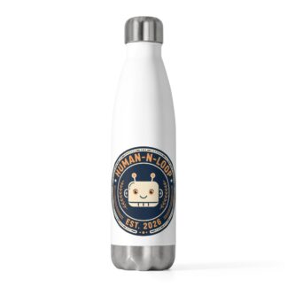Human-N-Loop Water Bottle – Robot Retro Badge