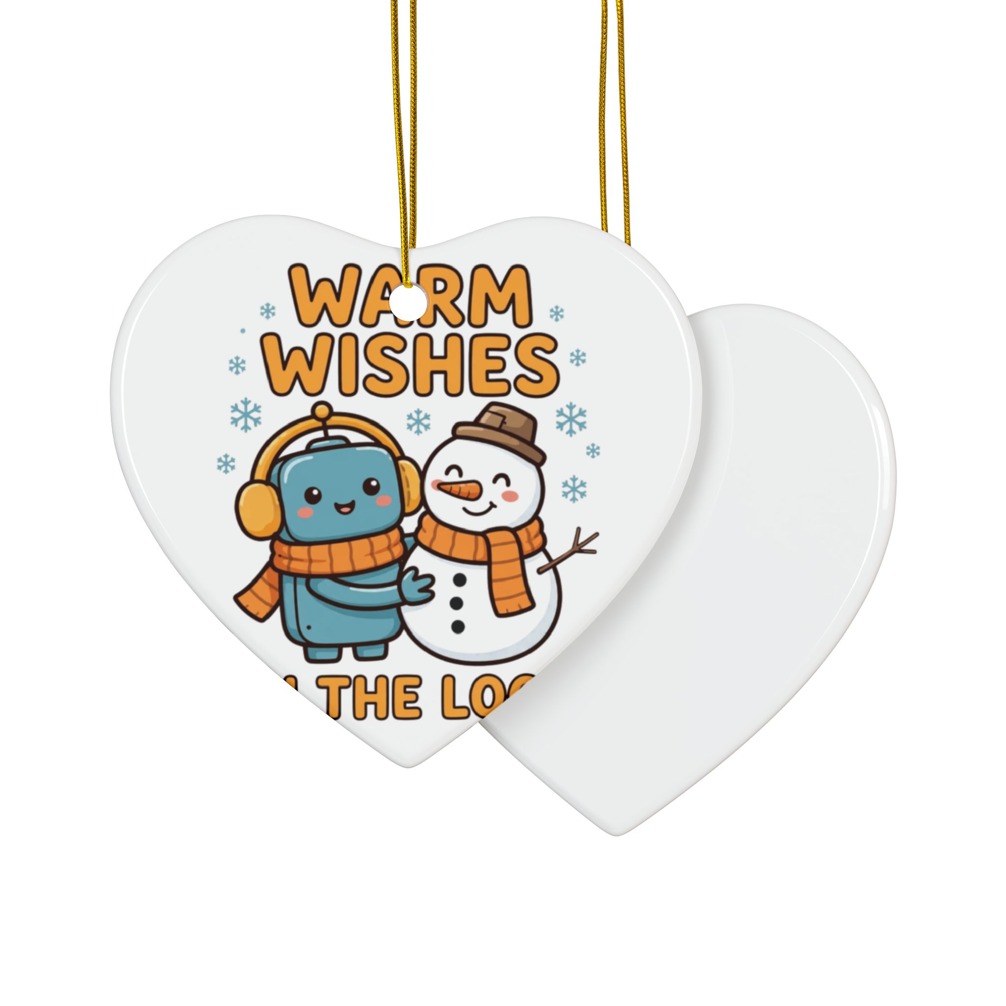 Human-N-Loop Ceramic Ornaments, 2-Sided – Snow Buddy - Image 31