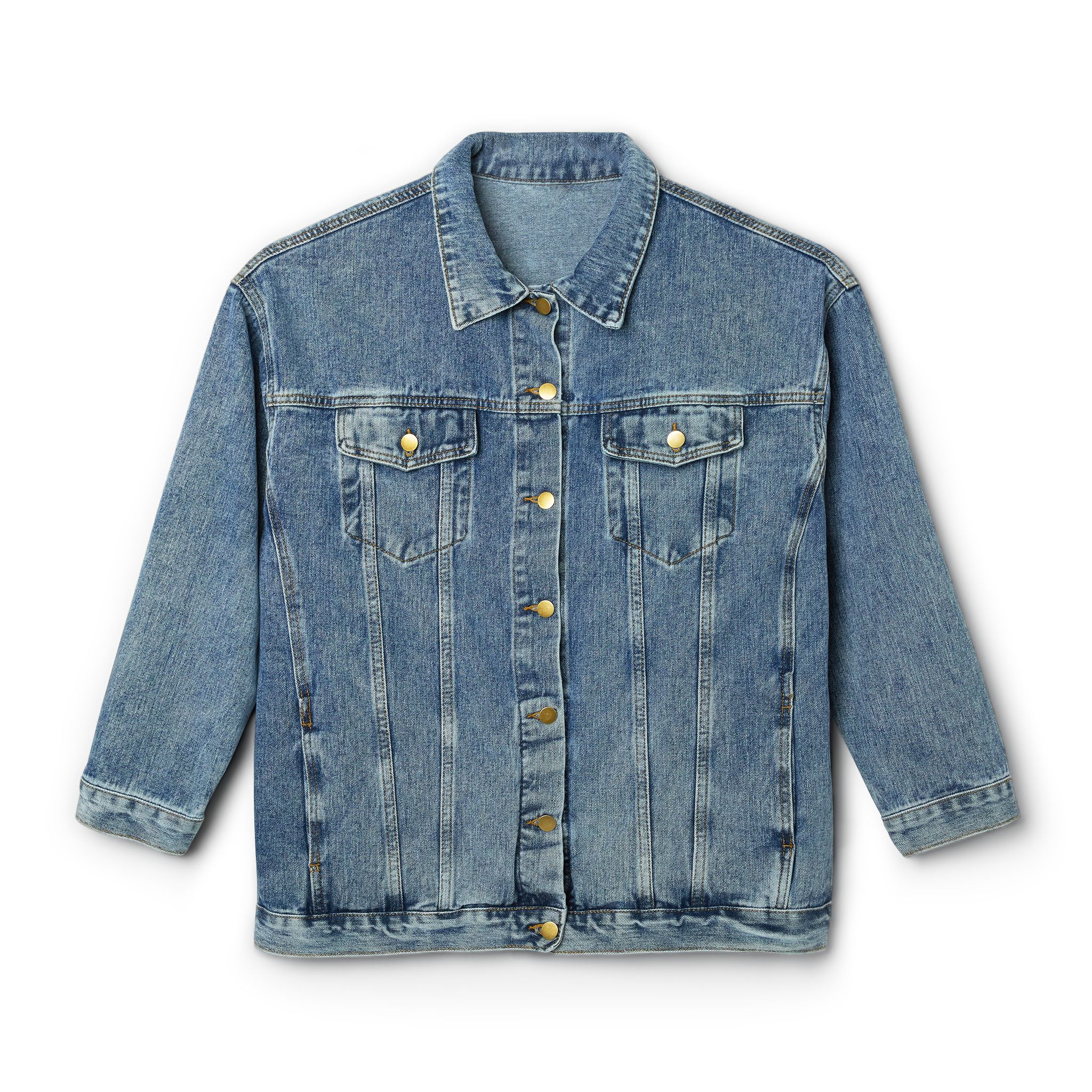 Human-N-Loop Women's Denim Jacket – Waving Bot