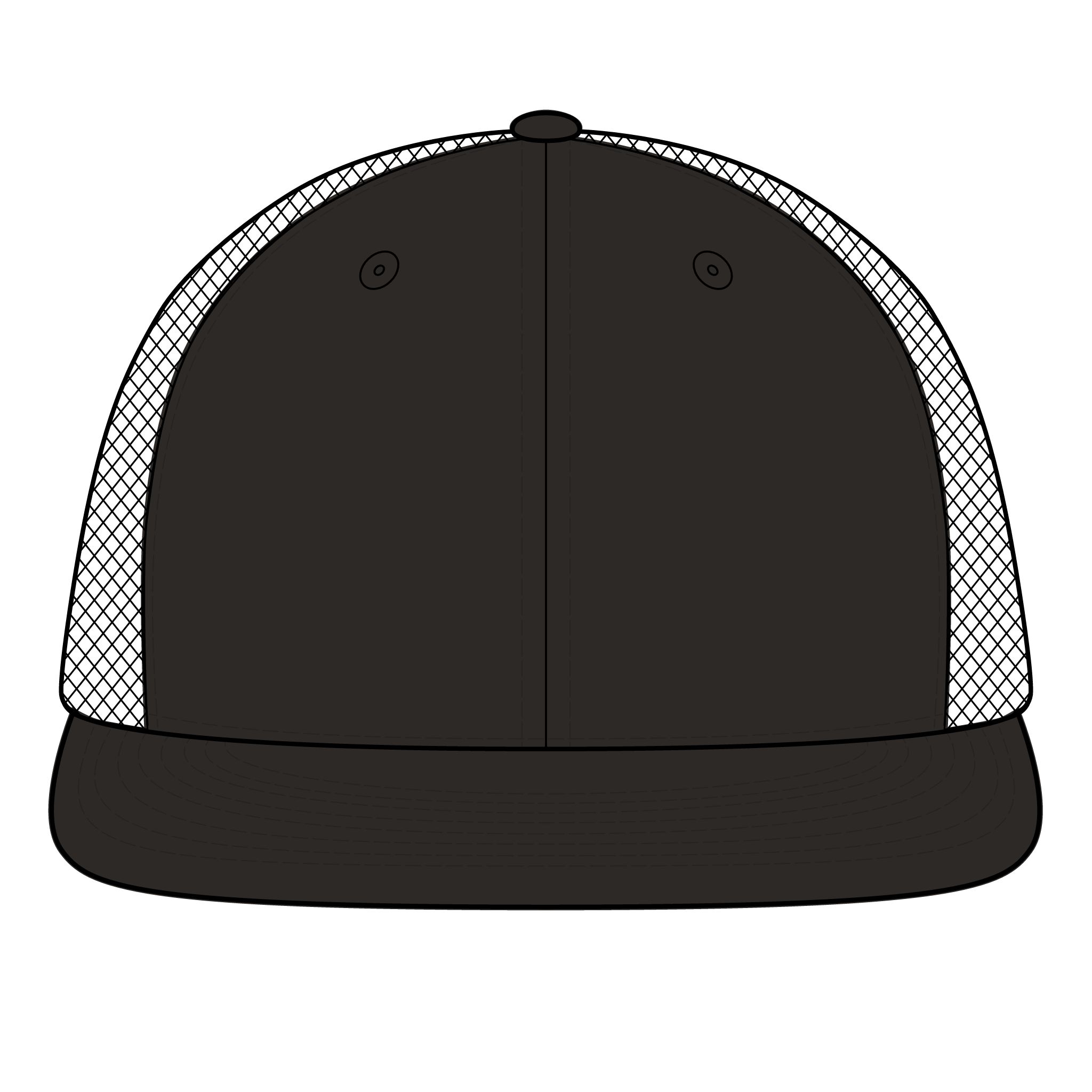 Human-N-Loop Snapback Flat Bill Trucker Cap – Teal Bot - Image 11
