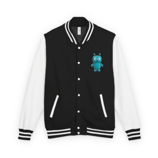 Human-N-Loop Unisex Heavyweight Varsity Jacket – Teal Bot
