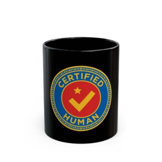 Human-N-Loop Black Mug – Certified Human