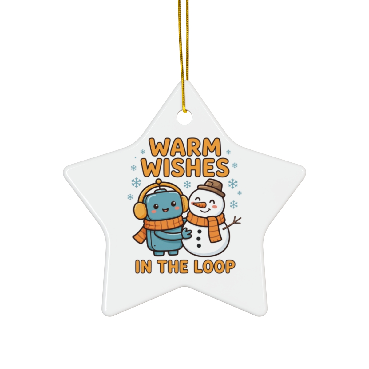 Human-N-Loop Ceramic Ornament, 4 Shapes – Snow Buddy