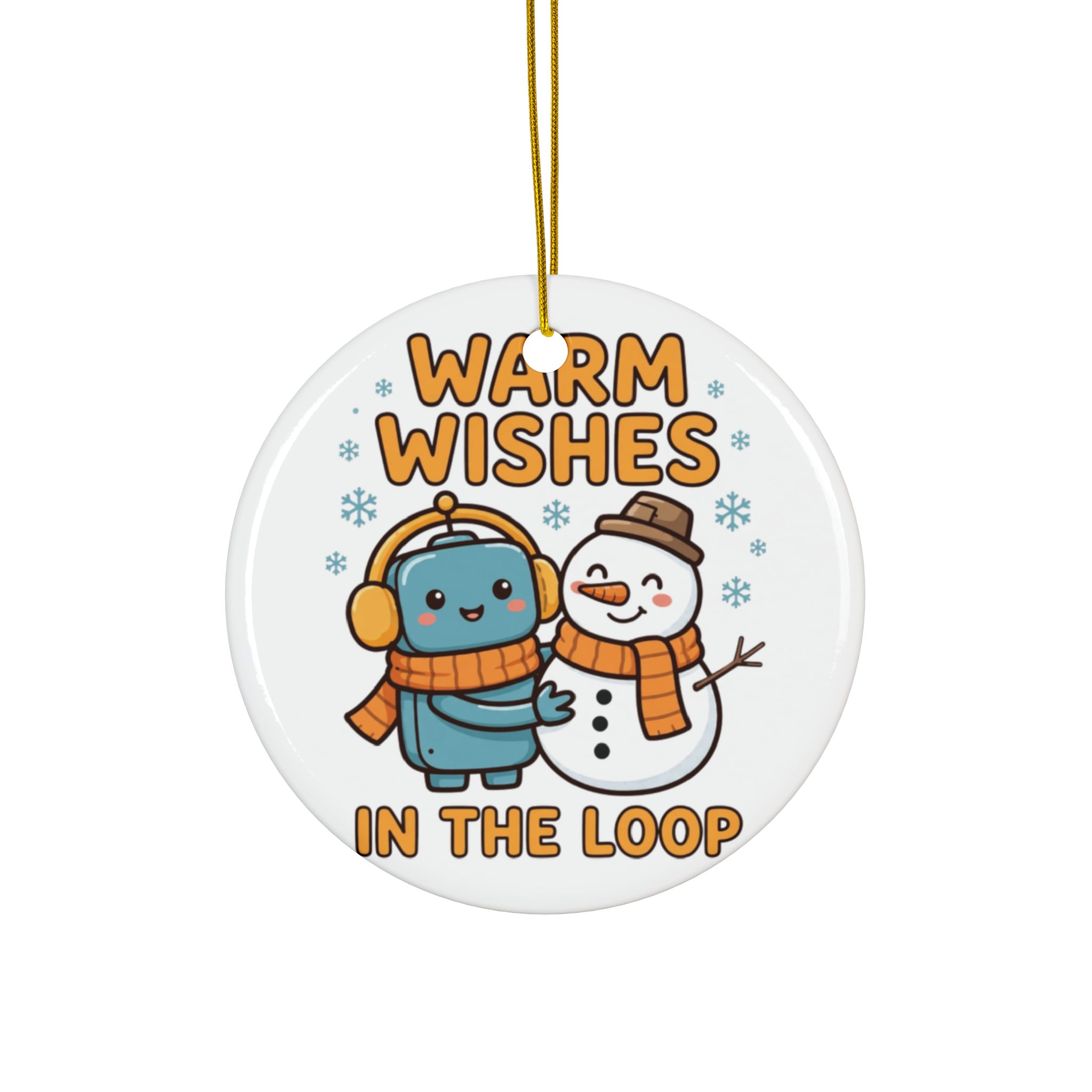 Human-N-Loop Ceramic Ornaments, 2-Sided – Snow Buddy