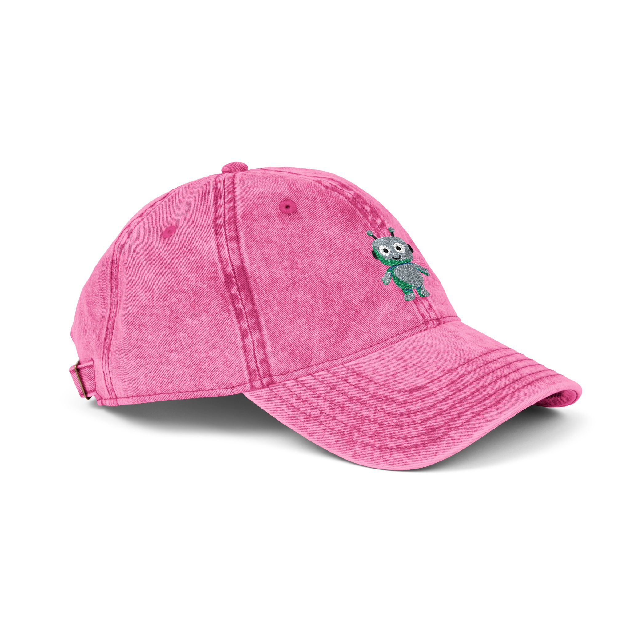 Human-N-Loop Vintage Cap (Embroidery) – Teal Bot - Image 18
