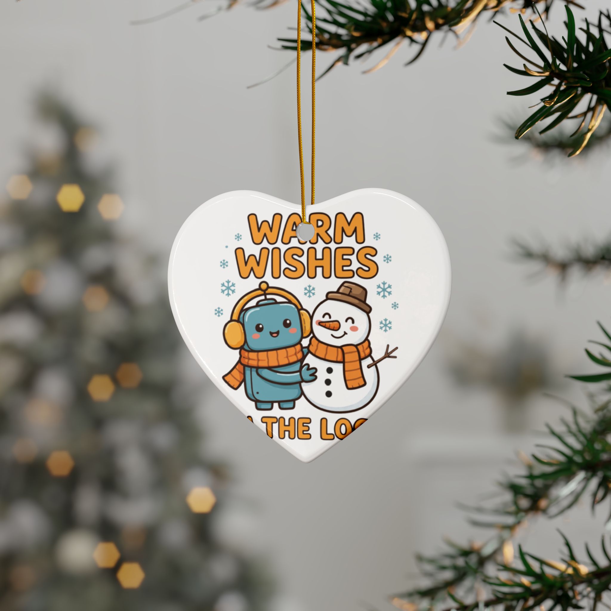 Human-N-Loop Ceramic Ornaments, 2-Sided – Snow Buddy - Image 32