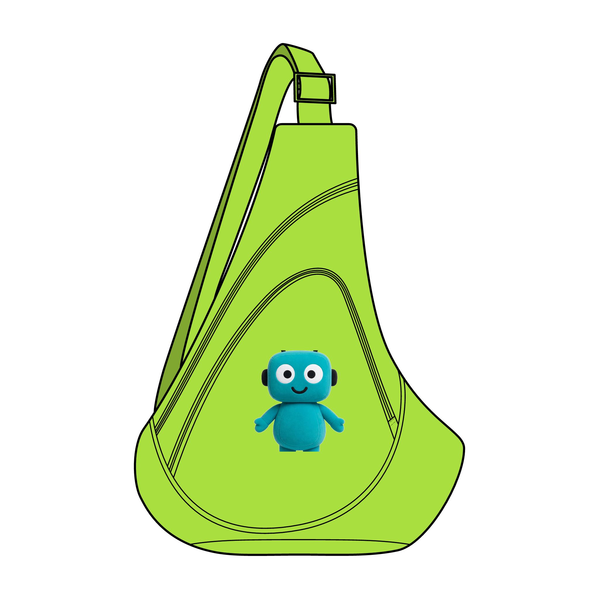 Human-N-Loop Honeycomb Sling Pack – Teal Bot - Image 2