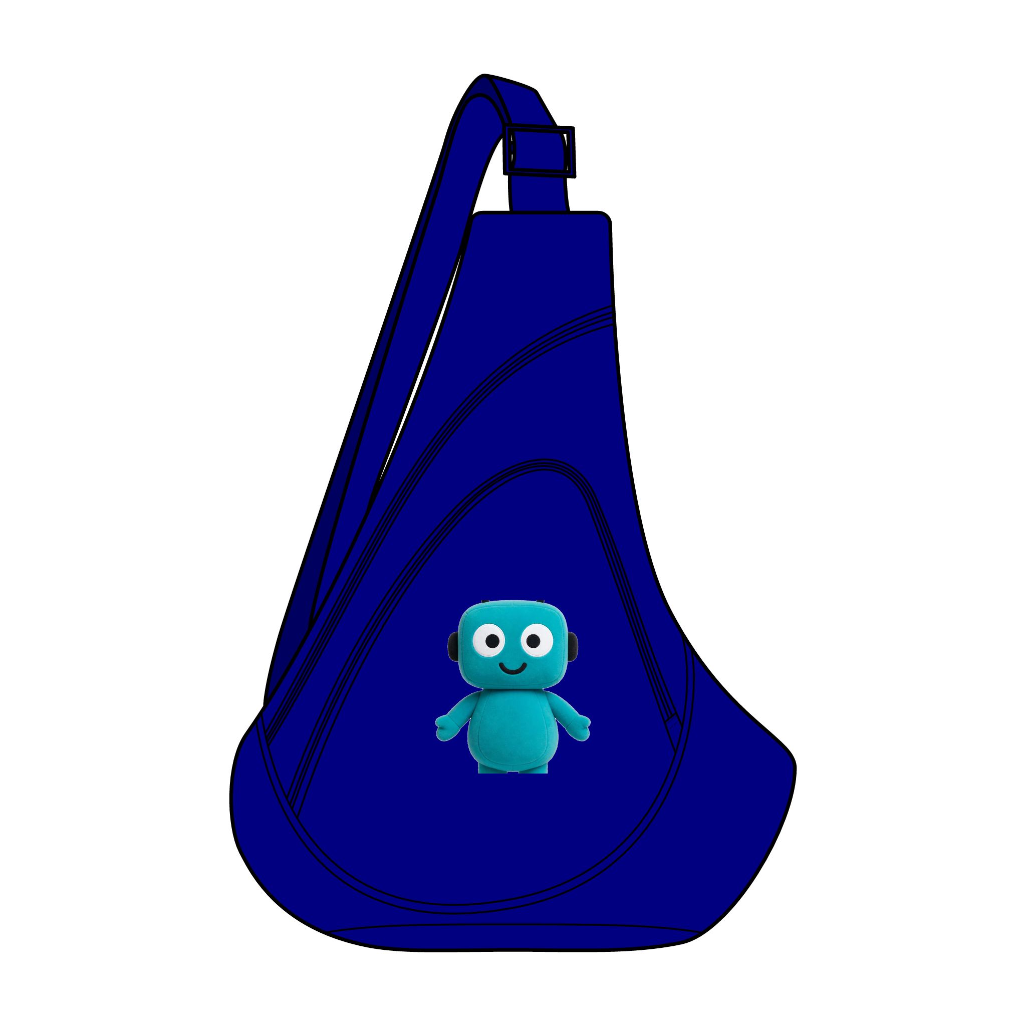 Human-N-Loop Honeycomb Sling Pack – Teal Bot - Image 4