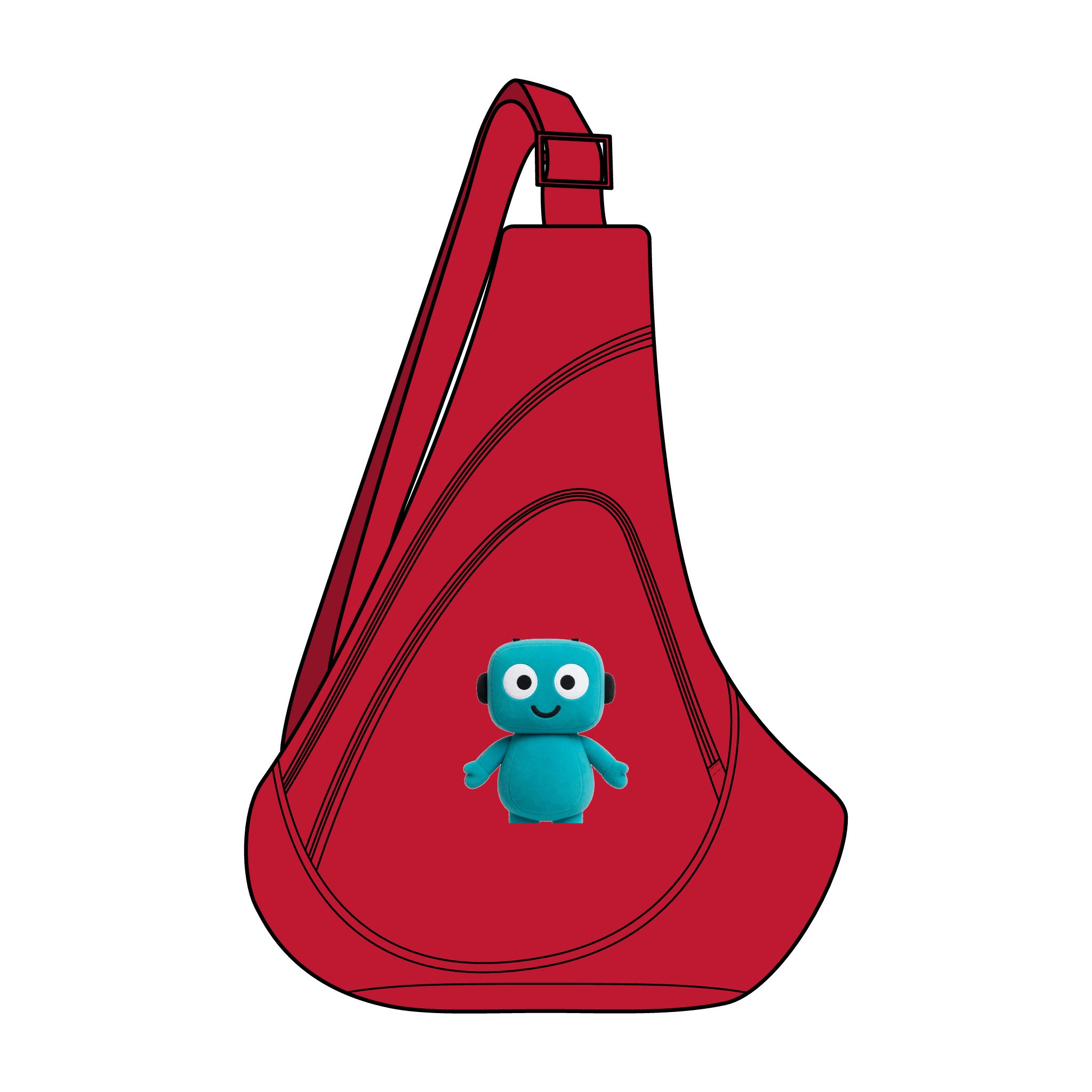 Human-N-Loop Honeycomb Sling Pack – Teal Bot - Image 5