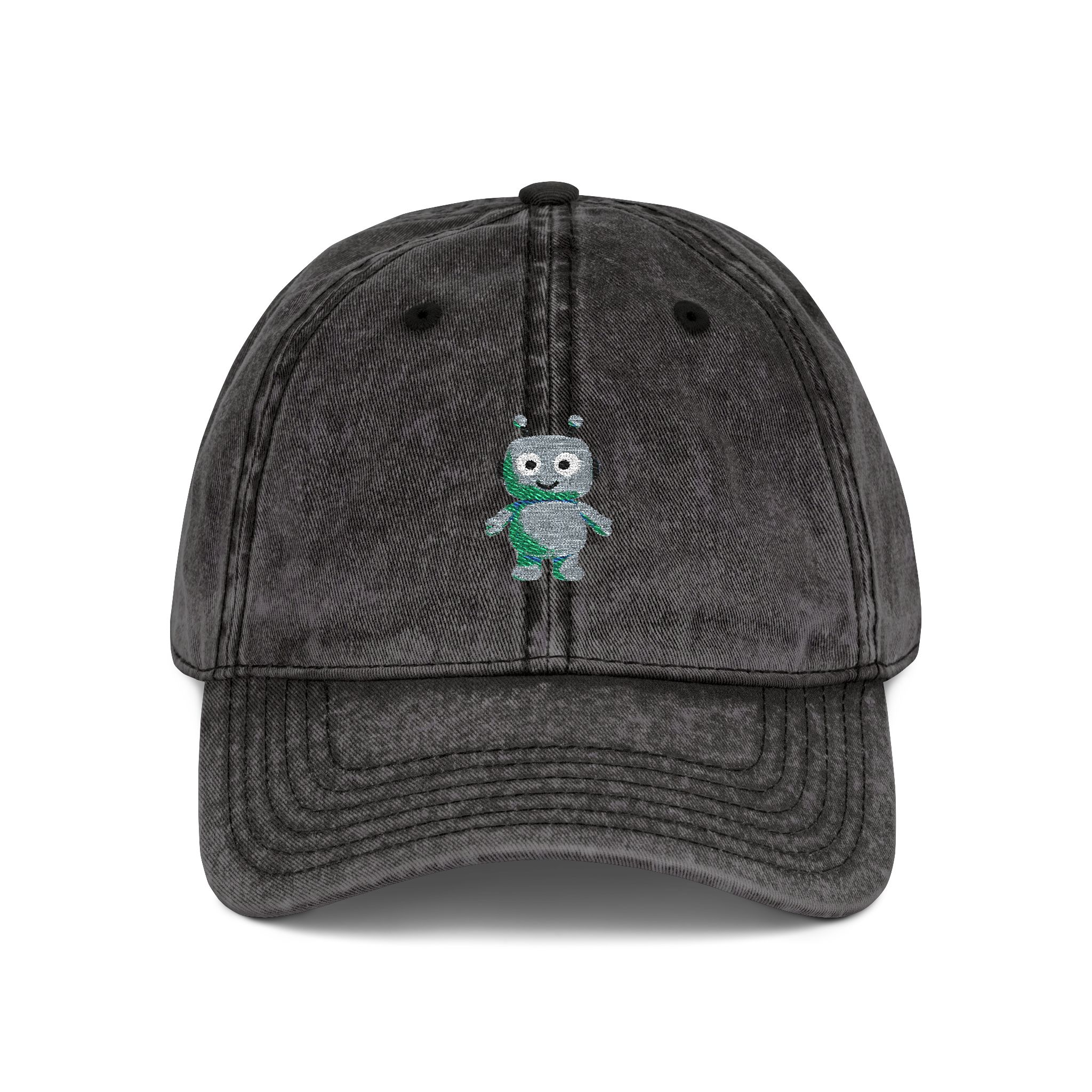 Human-N-Loop Vintage Cap (Embroidery) – Teal Bot - Image 9