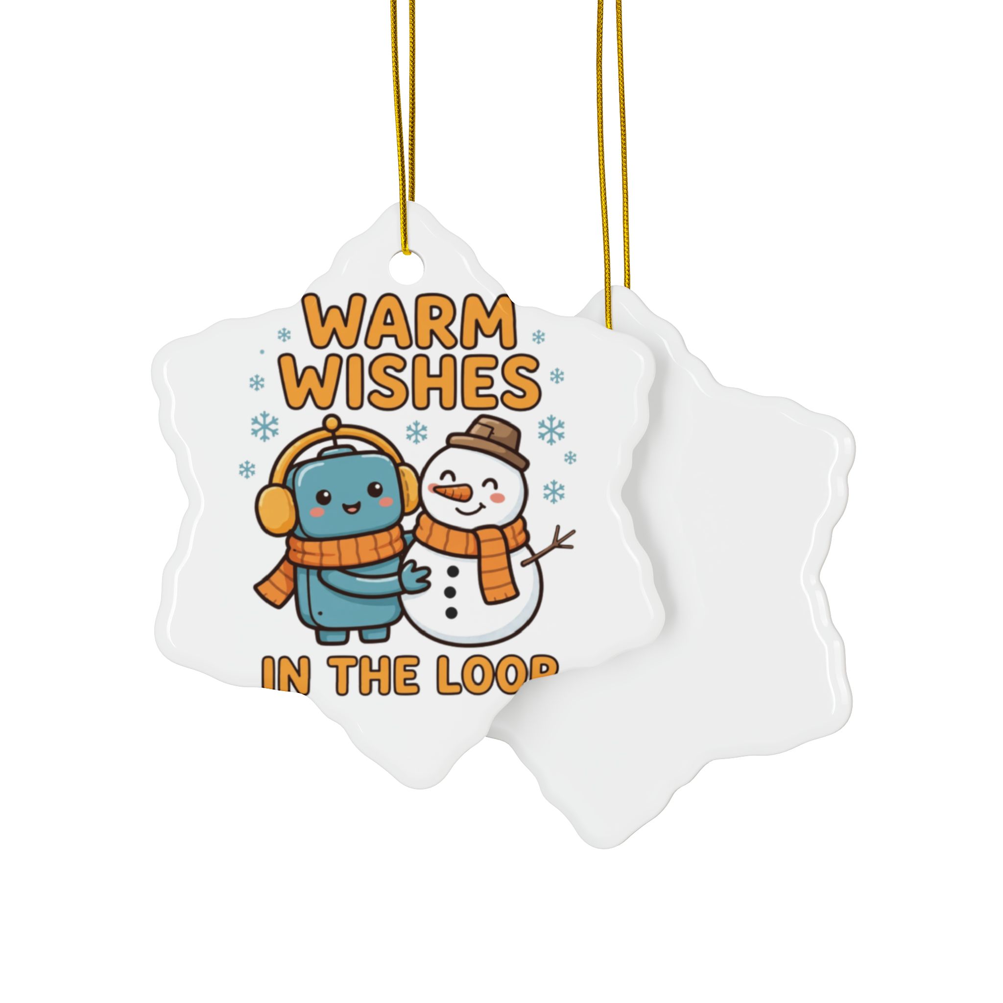 Human-N-Loop Ceramic Ornaments, 2-Sided – Snow Buddy - Image 59