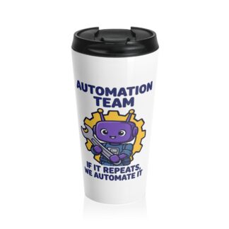 Human-N-Loop Travel Mug – Automation Team