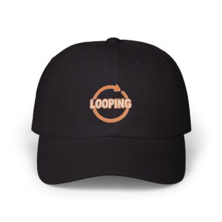 Human-N-Loop Dad Cap – Looping Text